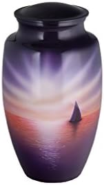 Sunset Adult Cremation Urn with Velvet Bag