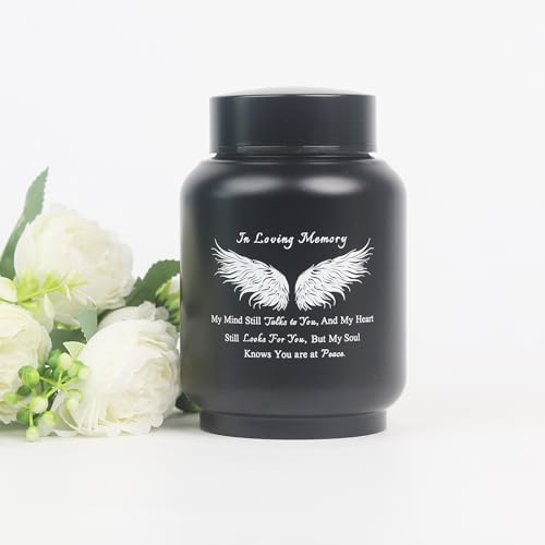 6 Inch Stainless Steel Angel Wing Cremation Urn