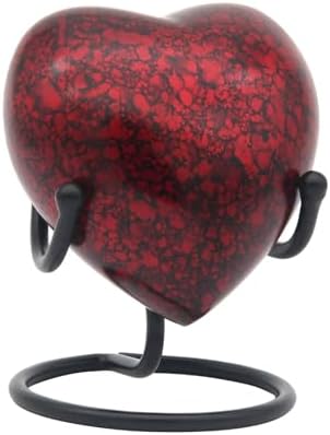 Heart Urn for Human Ashes - Mini Cremation Urn with Secure Lid