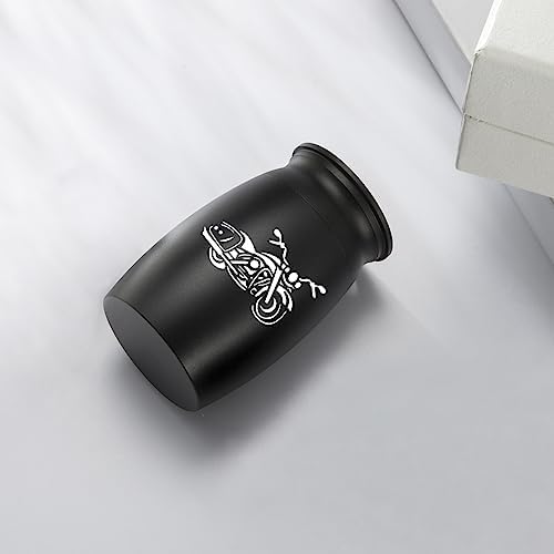 BGAFLOVE Mini Cremation Urn for Ashes 28 High Motorcycle Design
