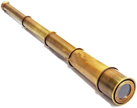 Nautical Brown Antique Spyglass Telescope 18 Inch Handmade Collectible
