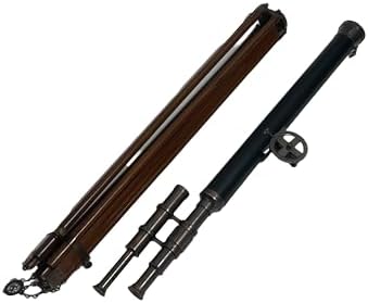 Admirals Legacy 32 Inch Antique Copper Telescope with 10X Magnification