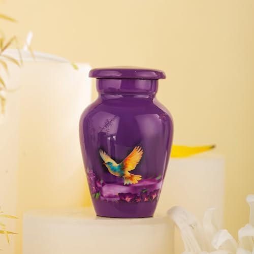 Beautiful Mini Cremation Urn for Ashes - Small Keepsake Memorial Urn