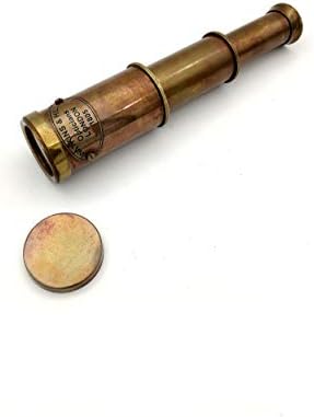 Nautical Brass Spyglass Telescope with Wood Box