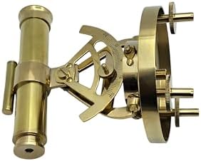 Nautical Brass Telescope Alidade Compass for Surveying and Navigation