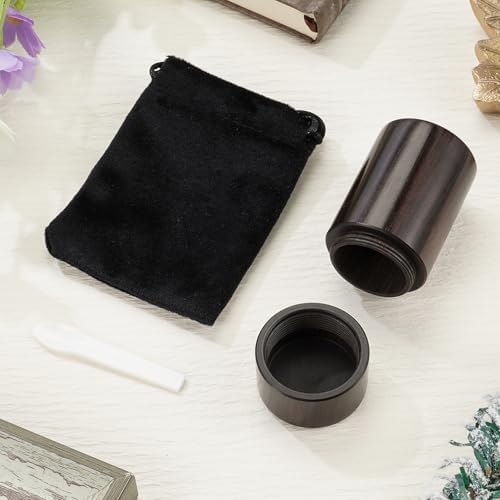 Sandalwood Mini Urn for Cremation Ashes Personalized Memorial Keepsake