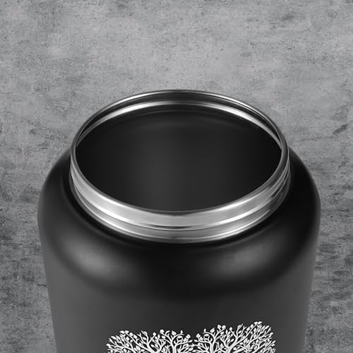 Cremation Urn for Adult Male Ashes - 200 Cubic Inches Stainless Steel Urn with Tree of Life Design