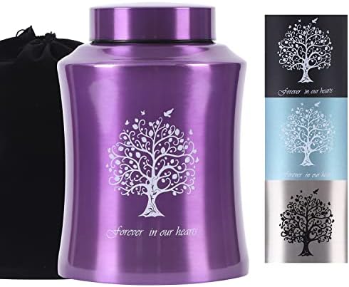Tree of Life Urns for Human Ashes - Purple Color