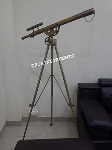 Nautical Brass Telescope with Tripod Antique Brown Finish