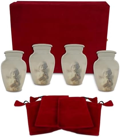 Angels Blessing Keepsake Box for Human Ashes - Handmade Urn Set