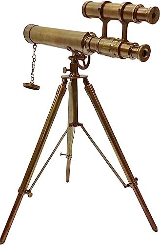 Marine Brass Telescope with Adjustable Tripod Stand