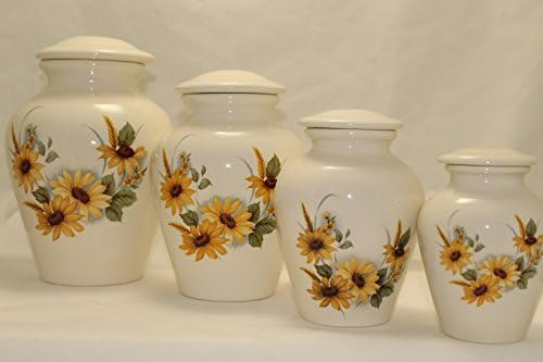 Sunflower Urn - Cremation Urn or Keepsake for Ashes - Handmade Ceramic