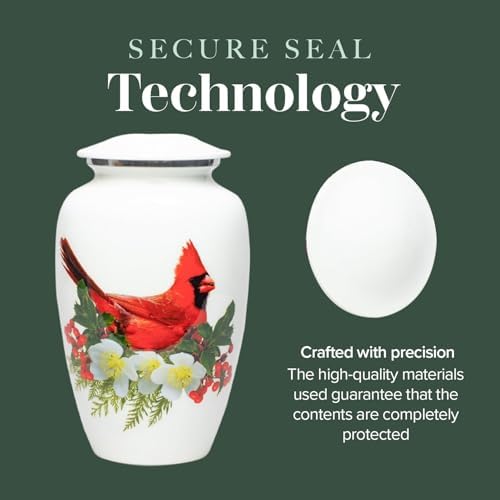 Eternal Harmony Large Cremation Urn with Velvet Bag