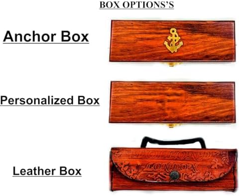 Personalized Engraved Telescope for Husband Nautical Spy Glass with 25X Magnification