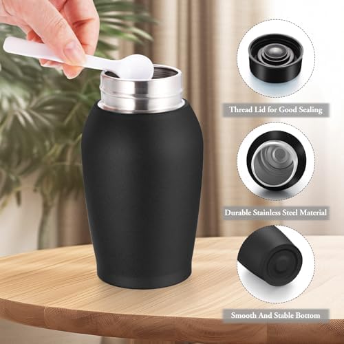 Photo Personalized Urns for Human Ashes Matte Black Mini Urn