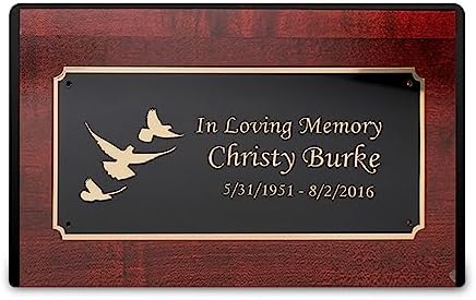 GetUrns Heritage Adult Cherry Wood Cremation Urn Box with Dove Engraving