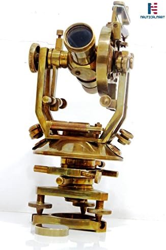 Brass Theodolite 10 Inch Vintage Nautical Decor