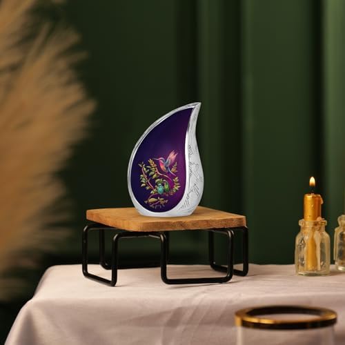 YATSKIA 3 Inch Tall Hummingbird Cremation Urn for Adult Ashes