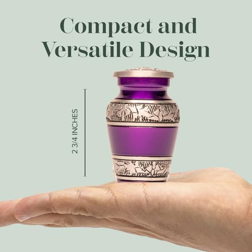 Eternal Harmony Small Keepsake Urn Purple