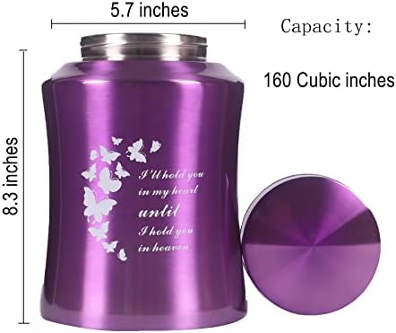 Stainless Steel Butterfly Urn for Human Ashes