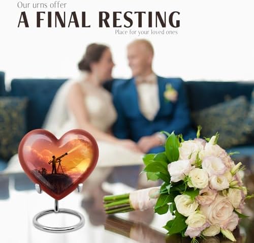 JAGASY 3 Inch Wooden Urn Set for Cremation Ashes - Pack of 4