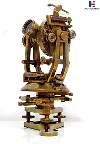 Brass Theodolite 10 Inch Vintage Nautical Decor