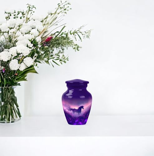 Elegant Twilight Horse Urn for Ashes
