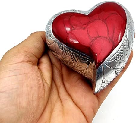 RED Heart Keepsake Urn - Mini Cremation Urn for Ashes