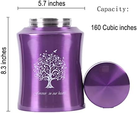 Tree of Life Urns for Human Ashes - Purple Color