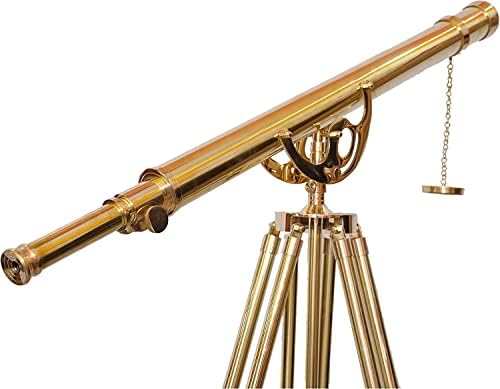 Navirock Nautical Anchor Floor Standing Brass Telescope Decor