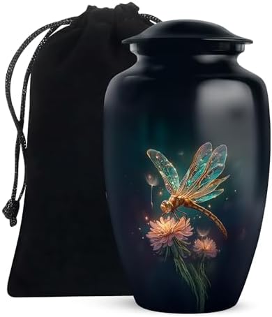 Dragonfly Urns for Human Ashes - 10 Inch Large Cremation Urn