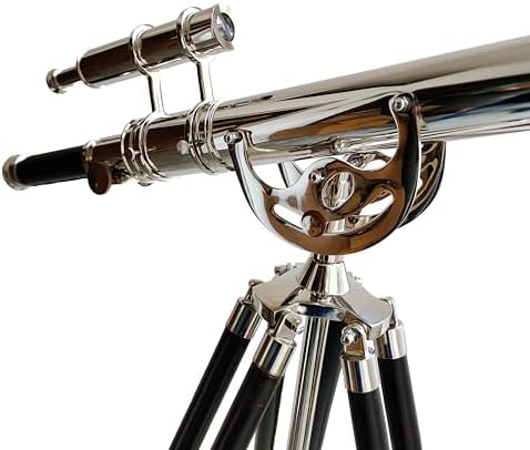 Nautical Double Barrel Telescope Chrome Finish