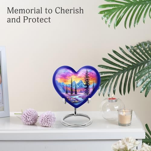 Purple Cremation Urn for Ashes - 3 Inch Keepsake Urn