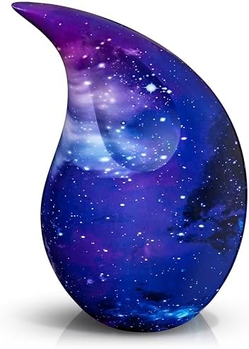 Teardrop Urns for Human Ashes - Large Standard Size Handcrafted Cremation Urns for Dad Mom Men Women