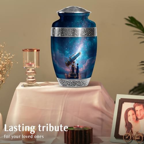 Telescope Urn for Adult Ashes - 10 Inch Cremation Urn