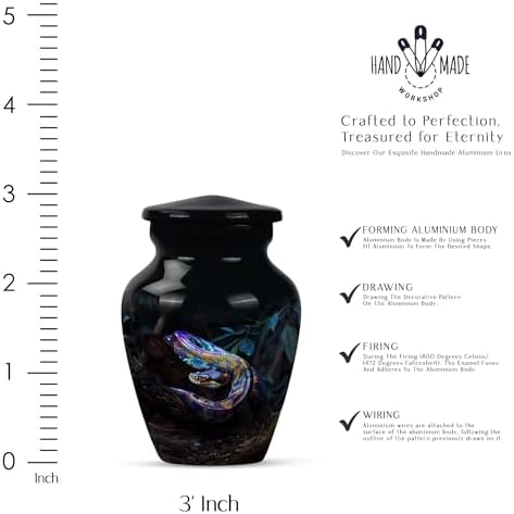 Elegant Snake Design Decorative Urn for Ashes