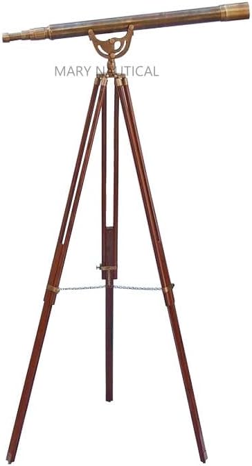 Victorian Marine Antique Floor Standing Brass Telescope for Home Decor