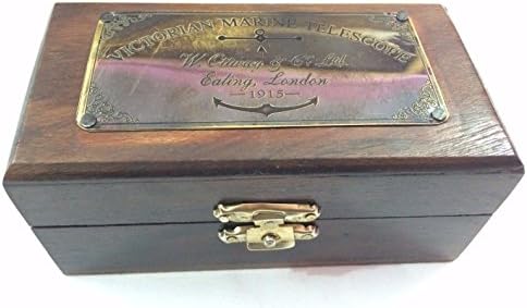 Victorian Brass Nautical Telescope Decorative Box