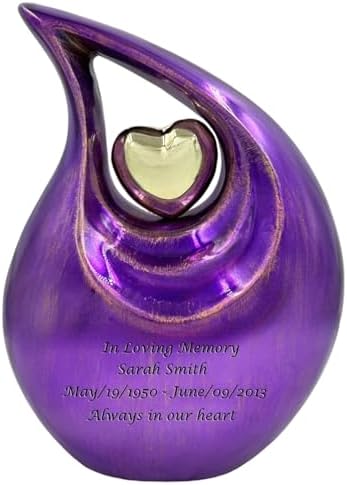 Gorgeous Purple Cremation Urn with Personalization