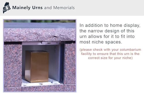 Navy Veteran Cremation Urn with Pewter Medallion