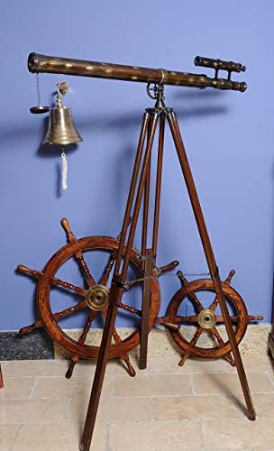 Old Modern Handicrafts 40-Inch Telescope with Rosewood Stand