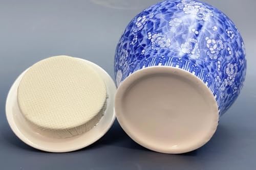 Decorative Ceramic Urn for Dog or Cat Ashes - Blue