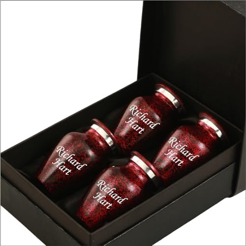 Personalized Butterfly Cremation Urn with Engraving - 4 Small Keepsakes