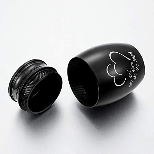 Dletay 157 Inch Mini Urn for Ashes Stainless Steel Keepsake Memorial Holder - My Dad My Hero My Angel