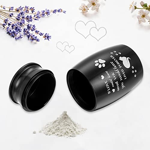 Small Cat Ash Urn 157 Inch Mini Memorial Stainless Steel Pet Keepsake