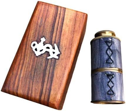 Vintage Brass Telescope with Wooden Box 1