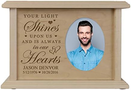 LifeSong Milestones Maple Wood Urn For Ashes