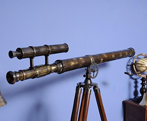 Old Modern Handicrafts 40-Inch Telescope with Rosewood Stand