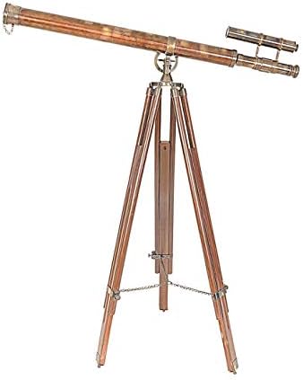 Old Modern Handicrafts 40-Inch Telescope with Rosewood Stand