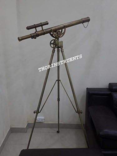 Nautical Brass Telescope with Tripod Antique Brown Finish